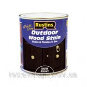 Лак цветной для внешних работ, светлый дуб . Q/D Outdoor Wood Stain, Satin Light Oak, 500 ml фотография
