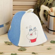 Банная шапка детская «Морячок», войлок, 100% шерсть