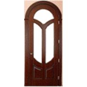 Изготовление дверей шпонированных из натуральной древесины арки. фото