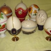 Сувениры с страусиных яиц фото