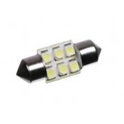 Светодиодная LED лампочка C5W 35мм 6smd 5x5