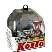Автолампы Koito (Които) WhiteBeam III (4000K) H3 2шт. фотография