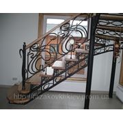 Кованая лестница для дома LM-00016 фото