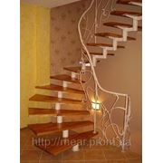 Кованая лестница арт.Ls.4 /3500грн. + перила 2700грн. фотография