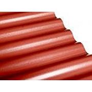 ПВХ лист Salux ( ПВХ шифер Салюкс) 2 х 0,9 красно - кирпичный,волна (германия) фото