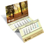 Квартальные календари на трех и одной пружине, «домик» фото