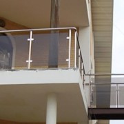 Перила балконные (алюминиевый профиль из сплава АА 6063 и АА 6060) фото