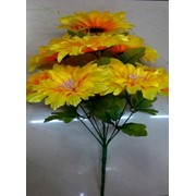 Цветок искусственный 9 цветков хризантем фото