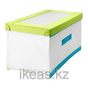 Коробка с крышкой, бел,зелен, бирюзовый КУСИНЕР