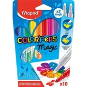 Фломастеры Maped Фломастеры 10 цветов MAPED "Color peps magic", меняющие свой цвет