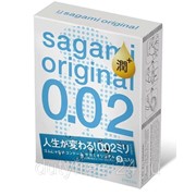 Ультратонкие презервативы Sagami Original 0.02 Extra Lub с увеличенным количеством смазки - 3 шт. фото