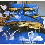 Комплект постельного белья Arya 3D Maldives сатин полуторный 1001817 фотография