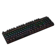 Клавиатура Gembird KB-G530L, проводная, механическая, 104 клавиши, подсветка, USB, чёрная