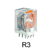 Комплект реле + колодка + фиксатор R3S-024VDC фотография