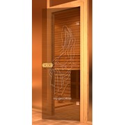 Дверь Арт серия с гравировкой Меандр фото