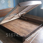 Дерев’яне ліжко з підйомним механізмом Селена Аурі фото
