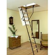 Чердачная лестница Stallux3 - материал (лестница/ступени/короб) метал/дерево/дерево