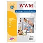 Фотобумага магнитная WWM, глянцевая, A4, 20л