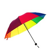 Зонт механический - Радуга, ветроустойчивый