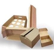 Упаковка продукции в гофротару (гофроящики) с маркировкой услуги комплектации наборов из нескольких составляющих (например новогодние подарки) фото