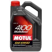 Моторное масло Motul 4100 Multidiesel 10W-40 (5L) фото