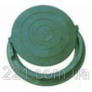Люк канализационный полимерпесчаный легкий зеленый до 3 тонн