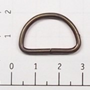 Полукольцо металл 20мм цв антик (уп 100,500,1000шт) №6253 фото