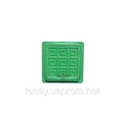 Люк-мини пластиковый квадратный 300*300 зеленый фото