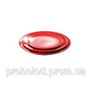 Тарелка круглая красная O 180 мм Riwall фотография