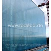 Фасад прозрачный и теплый из поликарбоната 60 мм