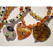 Бижутерия украшения - авторские подвески (бусы) из стекла ручной работы на заказ фото