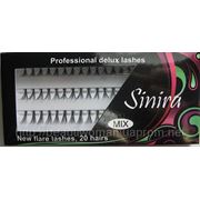 Ресницы Sinira MIX пучковые 20штв пучке (с узелками) фото