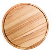 Доска разделочная деревянная круглая (диаметр 25/27/32 см.) фото