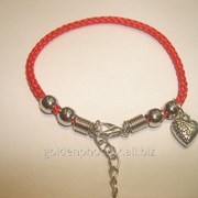 Красная Нить на руку с оберег Сердце фото