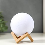 Ночник 'Мячик' LED от батареек 3xLR44 белый 10х10х10 см фотография