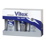 Подарочный набор (гель дял душа + шампунь + крем для лица), линия Vitex For Men фото