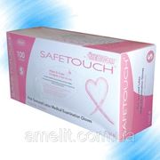 Перчатки розовые SafeTouch Pink, размер XS, ТЕКСТУРИРОВАННЫЕ, 50пар (100штук) фотография