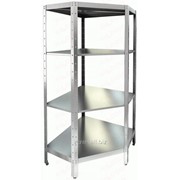 Стеллаж нержавеющий кухонный угловой Hicold НСКУВ-7/6 фото