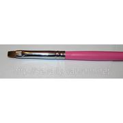 Кисть для геля с розовой ручкой ручкой фото