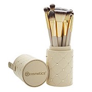 Набор кистей для макияжа bh cosmetics brush sets studded 12 штук в тубусе
