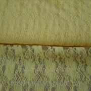 Ткань гипюр-стрейч (ярко-желтый) фото