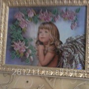 Вышитая бисером картина “Ангел“ фото
