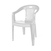 Кресло пластиковое №5 "Комфорт-1" (ВИЗАН), белое