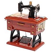 Винтажная швейная машина с педалью Музыка Коробка античный подарок музыкальные обучающие игрушки домашний фото