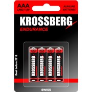 Алкалиновые батарейки Krossberg Endurance - AAA size фотография