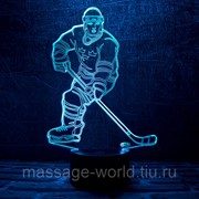 Светильник 3D 3DTOYSLAMP Хоккеист фото
