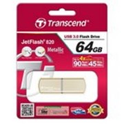 Накопитель USB 3.0 Transcend JetFlash 820 64GB Metal Gold (TS64GJF820G) фотография