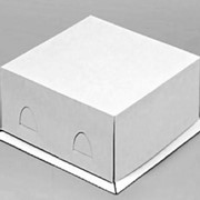 Коробка для торта на 1 кг белая, 210*210*100мм