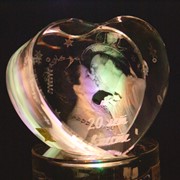Сувениры из стекла, Сердце, НeartShape (сердце) 80х75х50мм