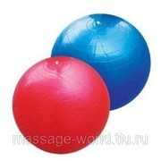 Мяч для фитнеса (фитбол) PS гладкий 65см (PVC, 1100г, красный, голубой, АВS-система) фото
